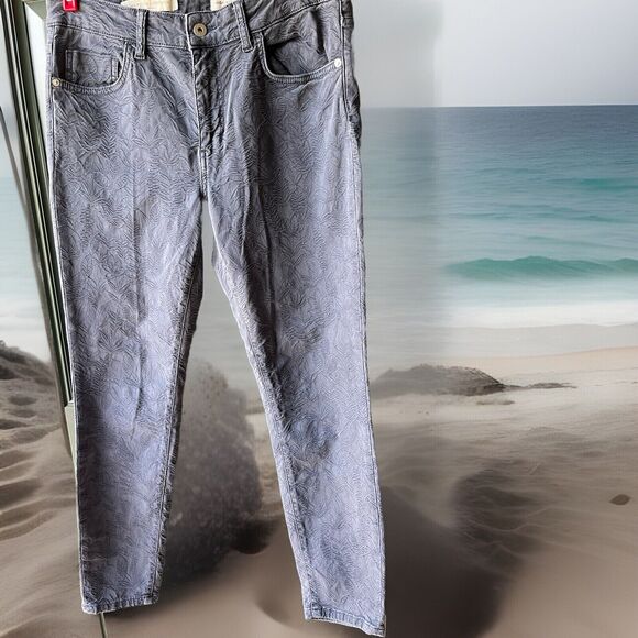 Pilcro And The Letterpress Jean Size 30 Skinny Anthropologie Pattern In Fabric - Picture 1 of 11